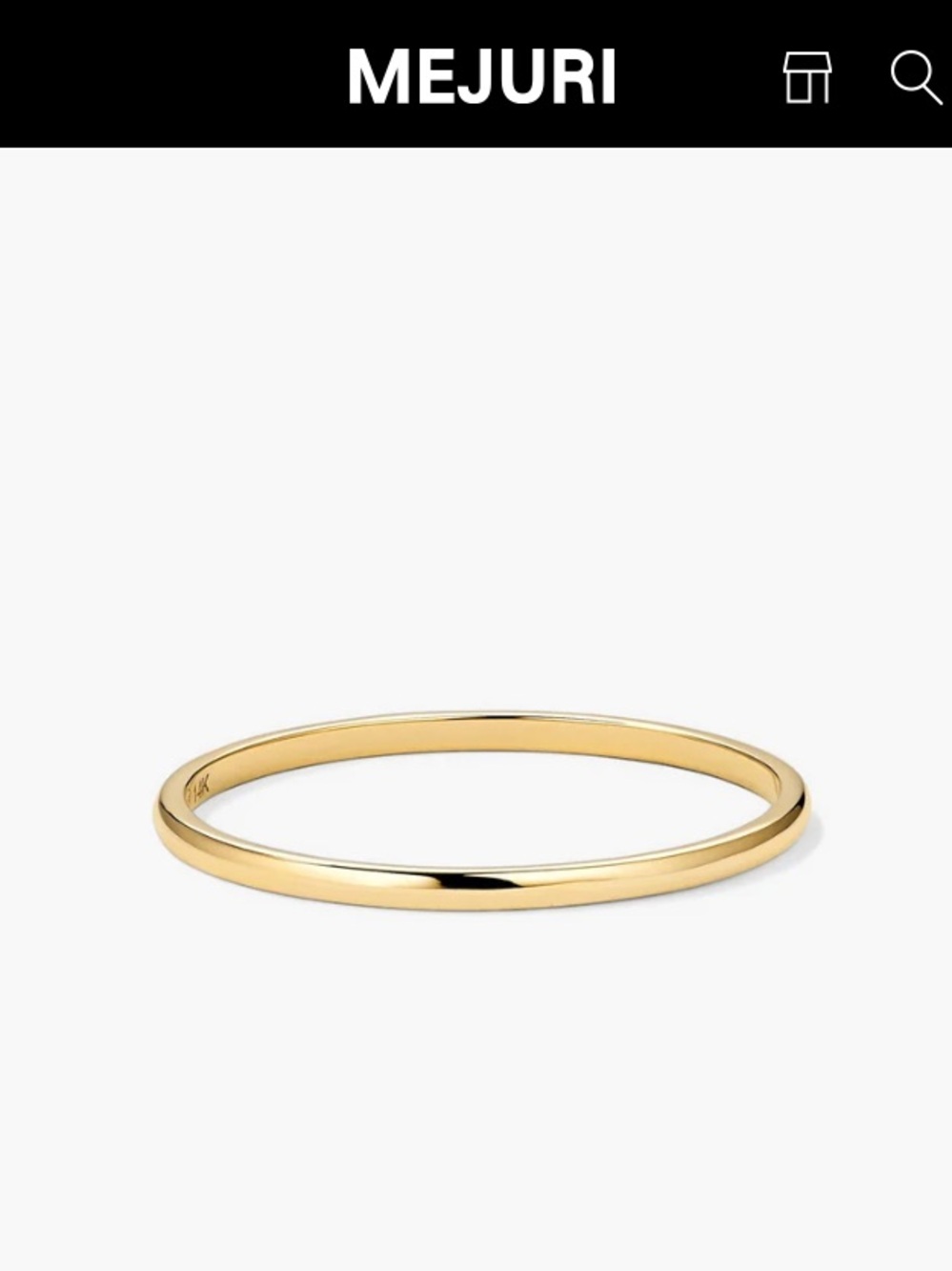 Mejuri Stacker Ring Size 7 Like New
